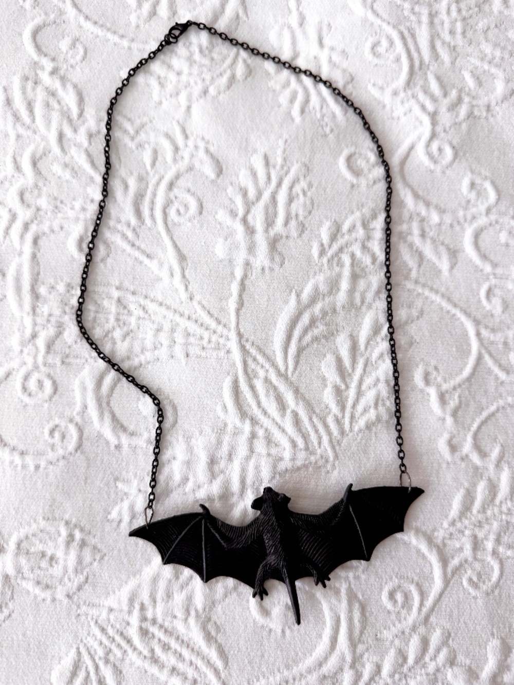 new prometheus esoterica black bat necklace